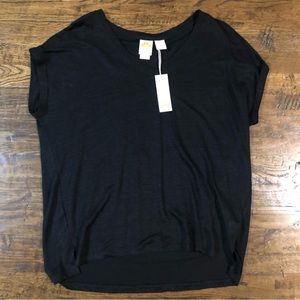 C&C California linen black top size large